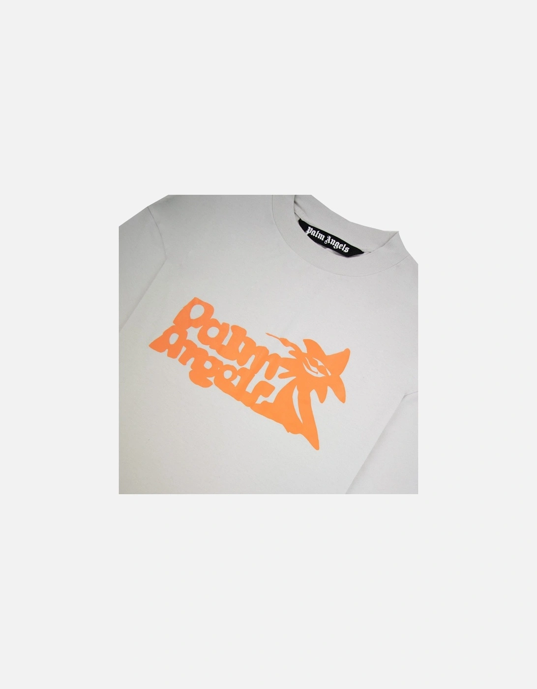 Enzo Classic T Shirt Light Grey Orange