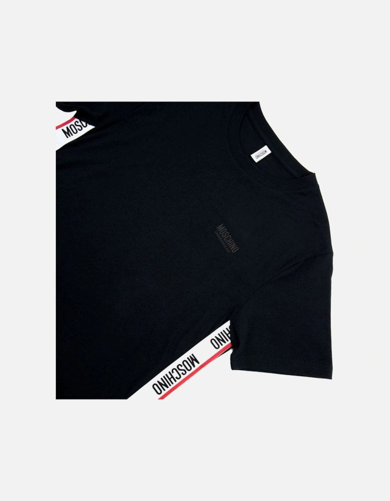 Underwear Chest Logo Tape T Shirt Black 0555