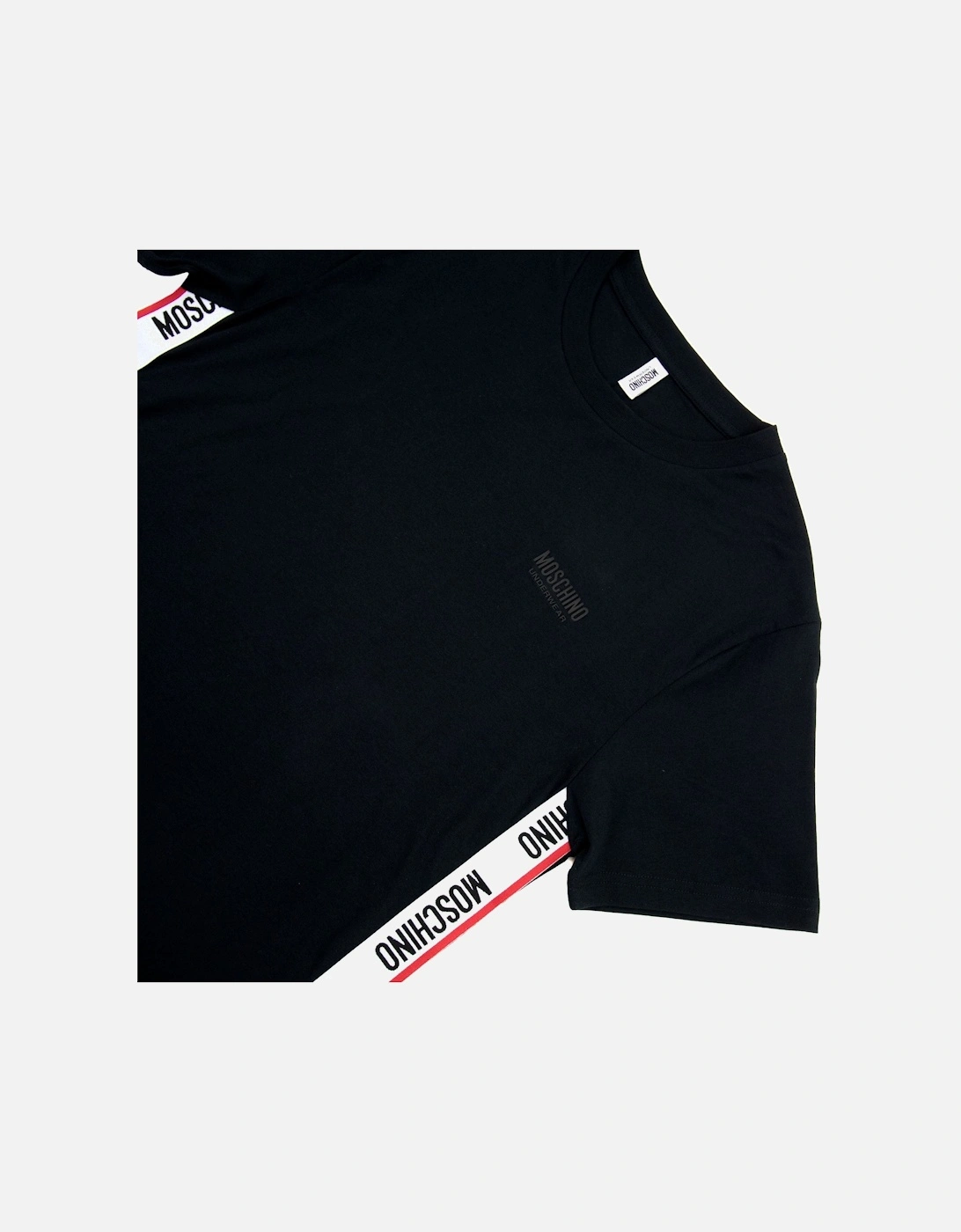 Underwear Chest Logo Tape T Shirt Black 0555
