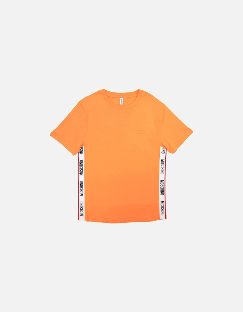 Underwear Chest Logo Tape T Shirt Orange 0035