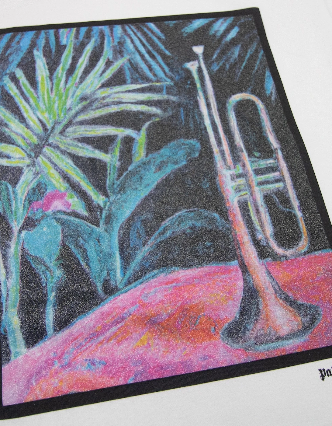 Oil On Canvas Regular Fit T Shirt White Multi