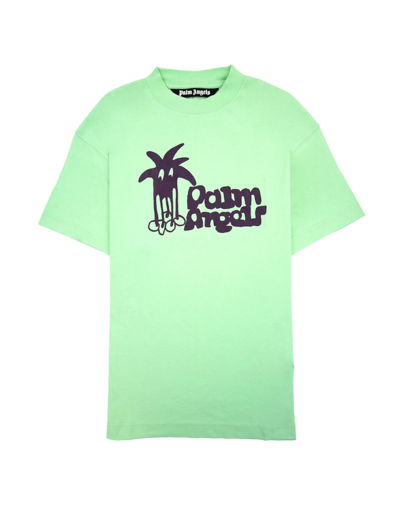 Douby Classic T Shirt Light Green Purple