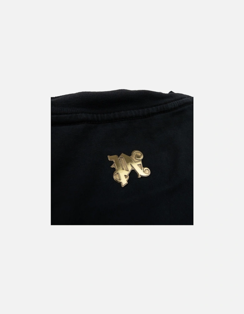 Burning Monogram T Shirt Black/gold