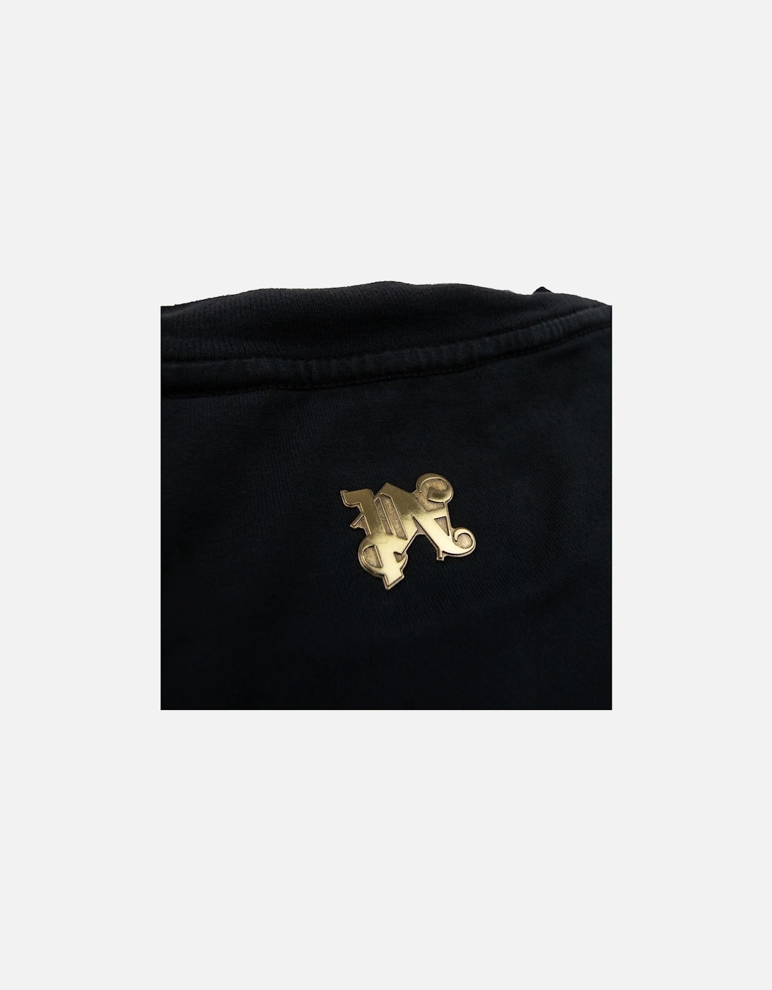Burning Monogram T Shirt Black/gold