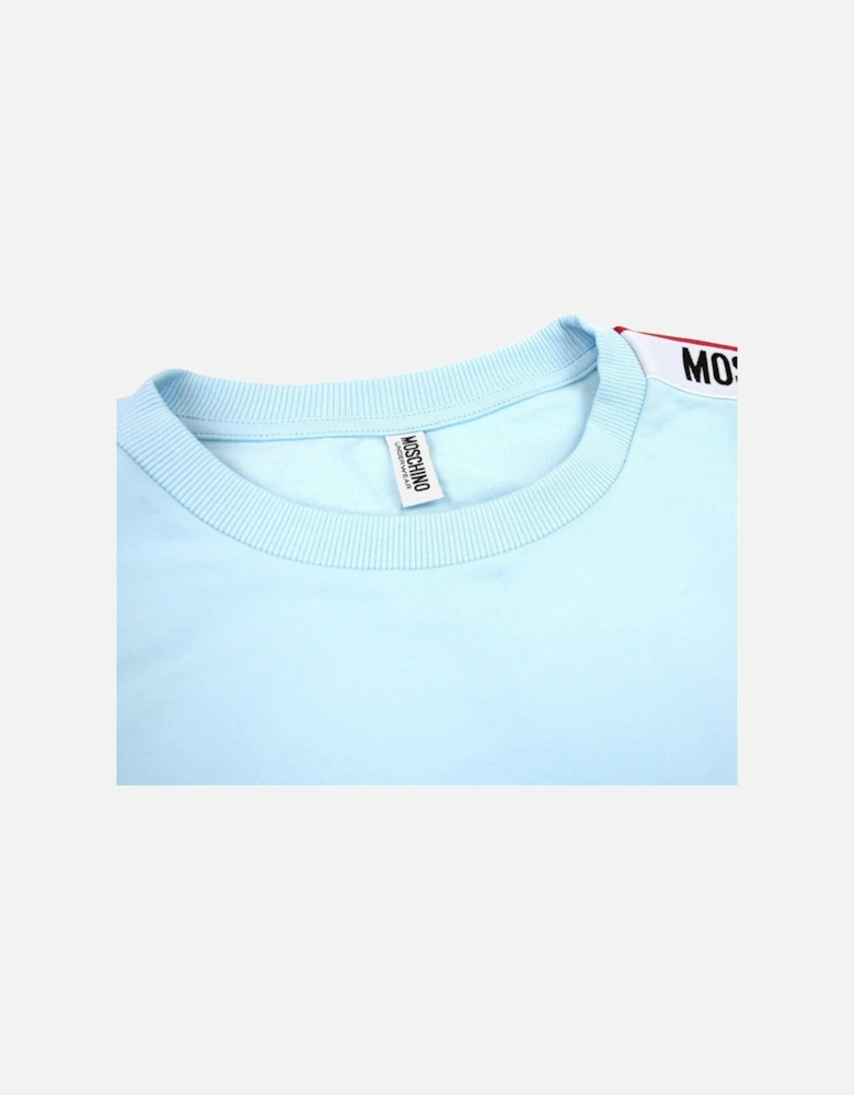 Underwear Tape Logo Crew Neck Sweatshirt Sky Blue 0332