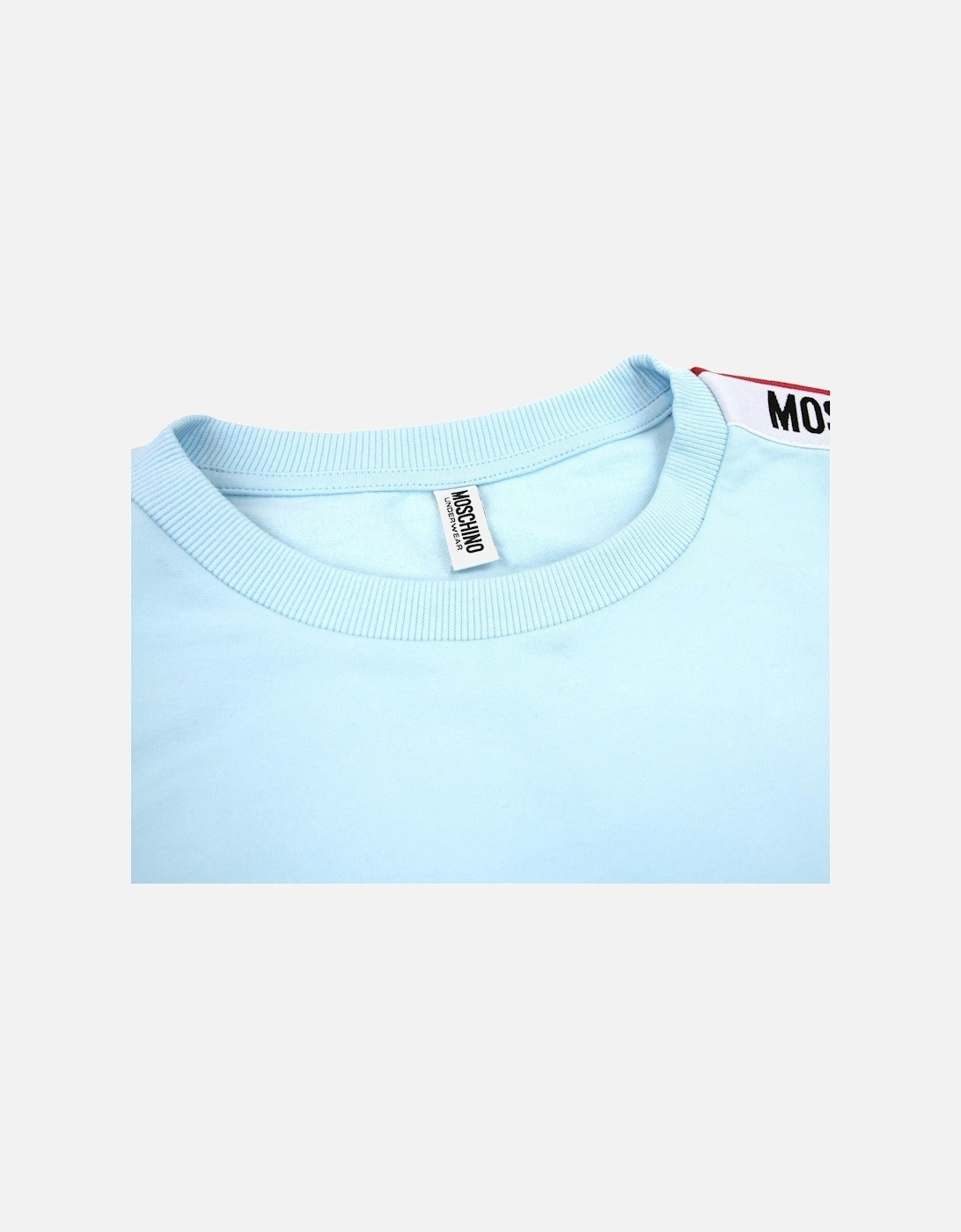 Underwear Tape Logo Crew Neck Sweatshirt Sky Blue 0332