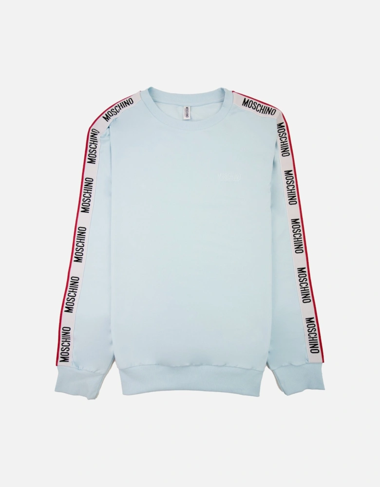 Underwear Tape Logo Crew Neck Sweatshirt Sky Blue 0332