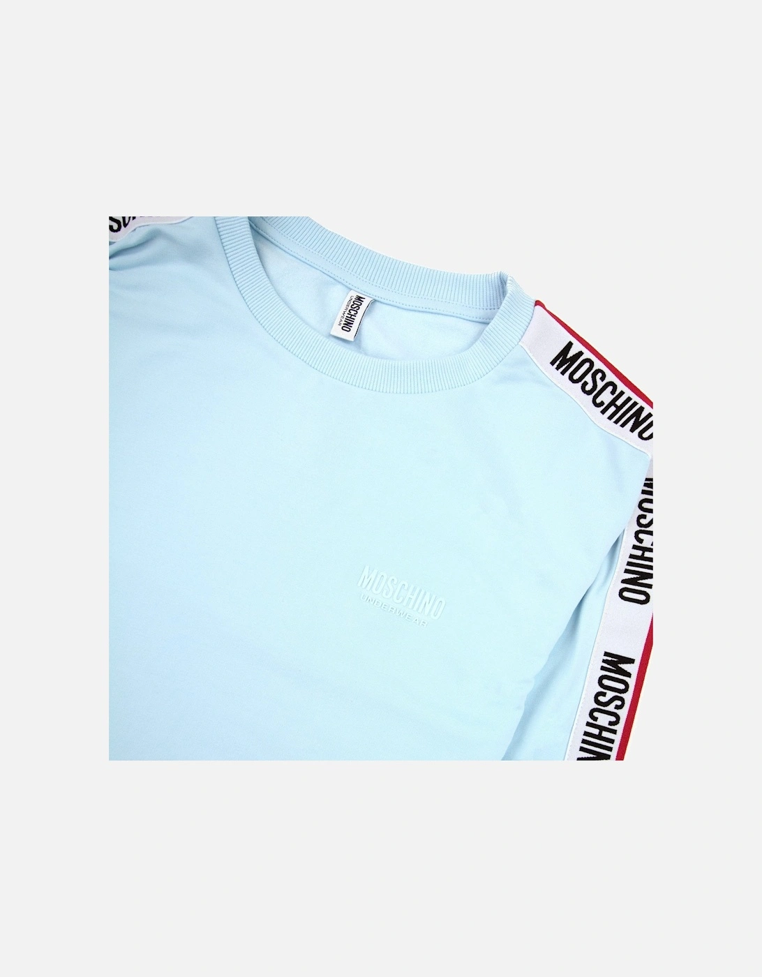 Underwear Tape Logo Crew Neck Sweatshirt Sky Blue 0332