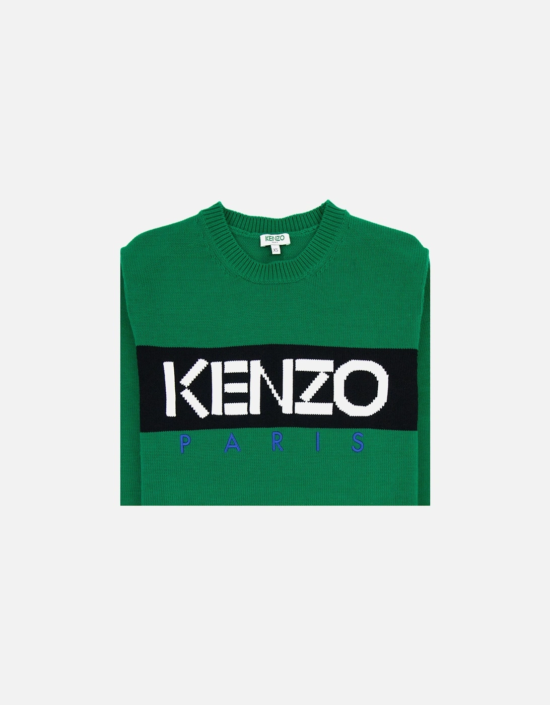 Logo Crew Knit Sweatshirt Green