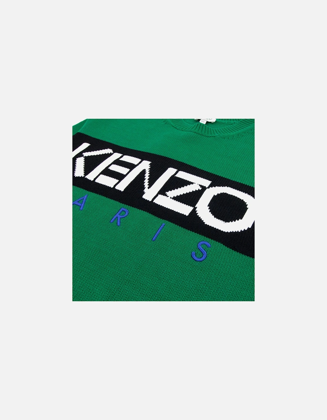 Logo Crew Knit Sweatshirt Green