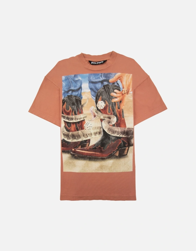 Dice Game Logo Classic T Shirt Pink Multi