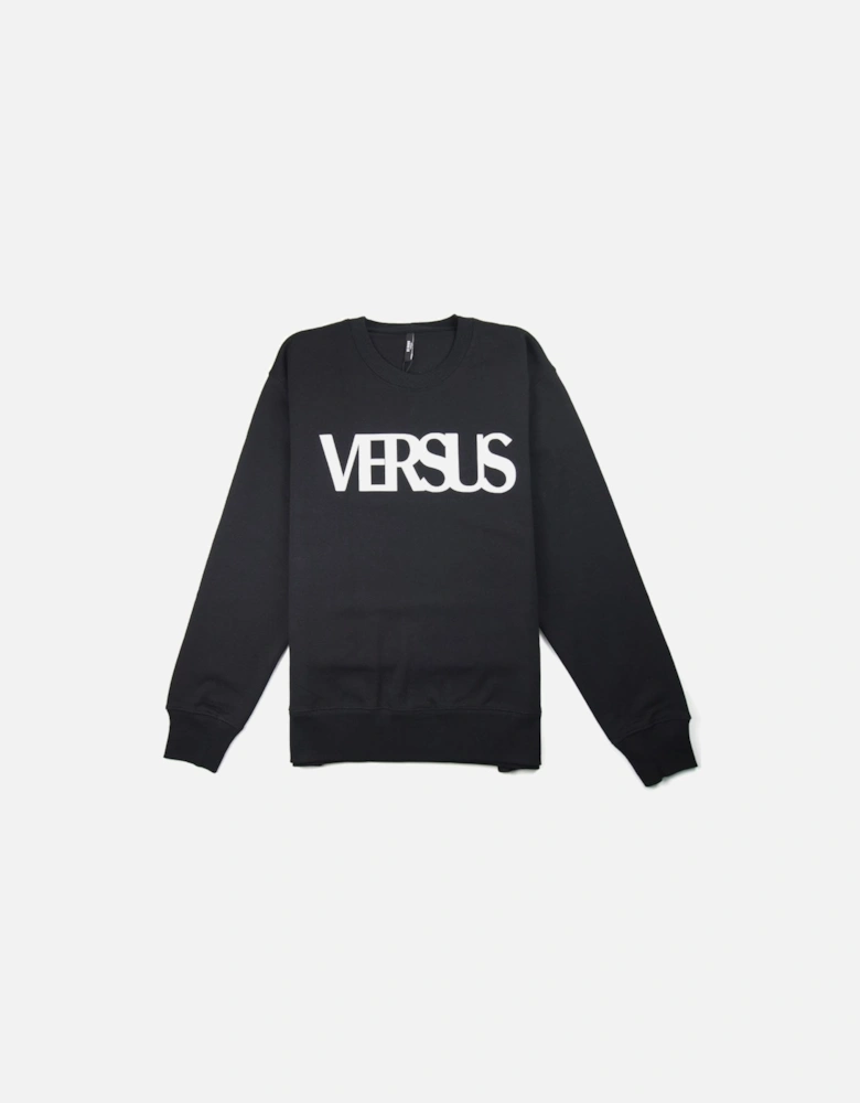 Versace Versus Large Versus Logo Sweatshirt Black