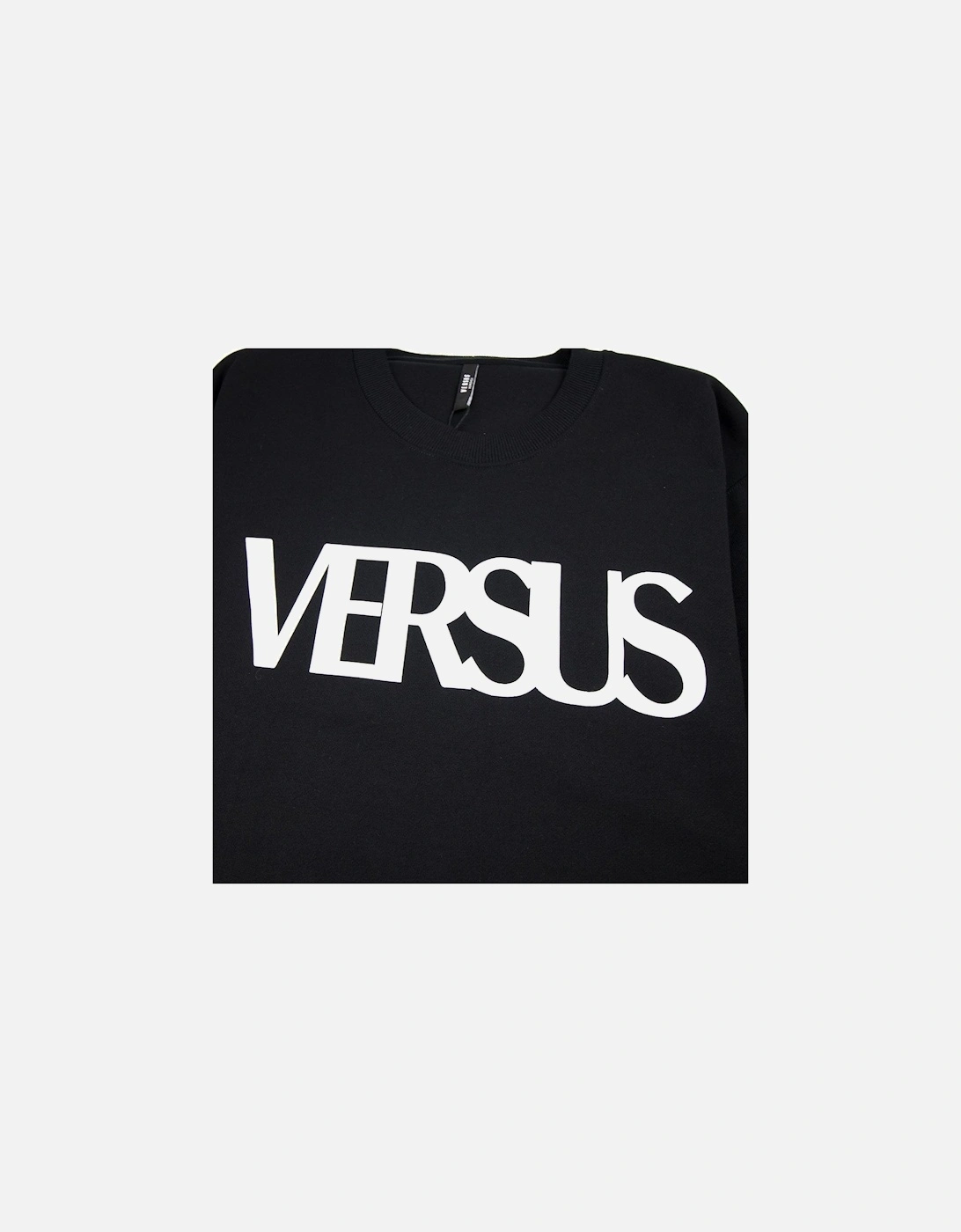 Versace Versus Large Versus Logo Sweatshirt Black