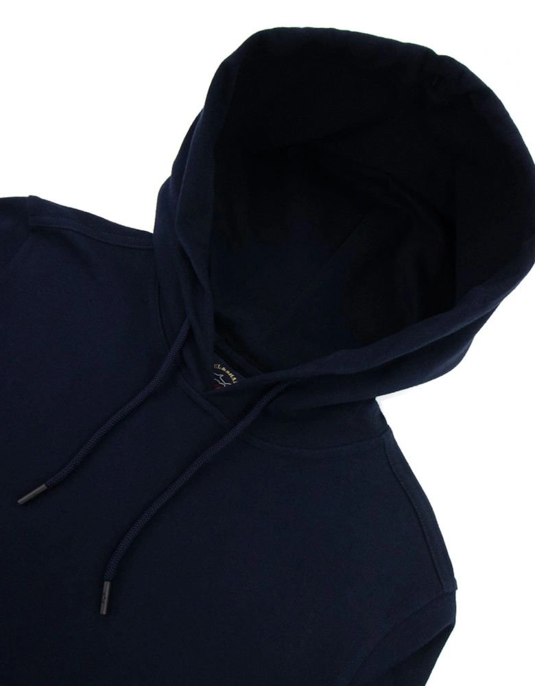 Paul And Shark Arm Badge Hoodied Sweatshirt Navy