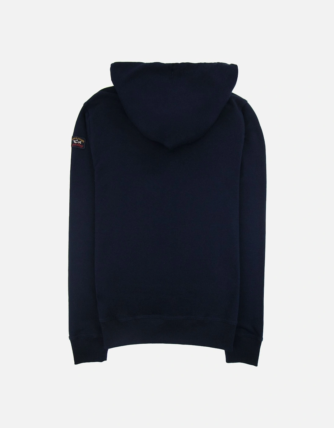 Paul And Shark Arm Badge Hoodied Sweatshirt Navy
