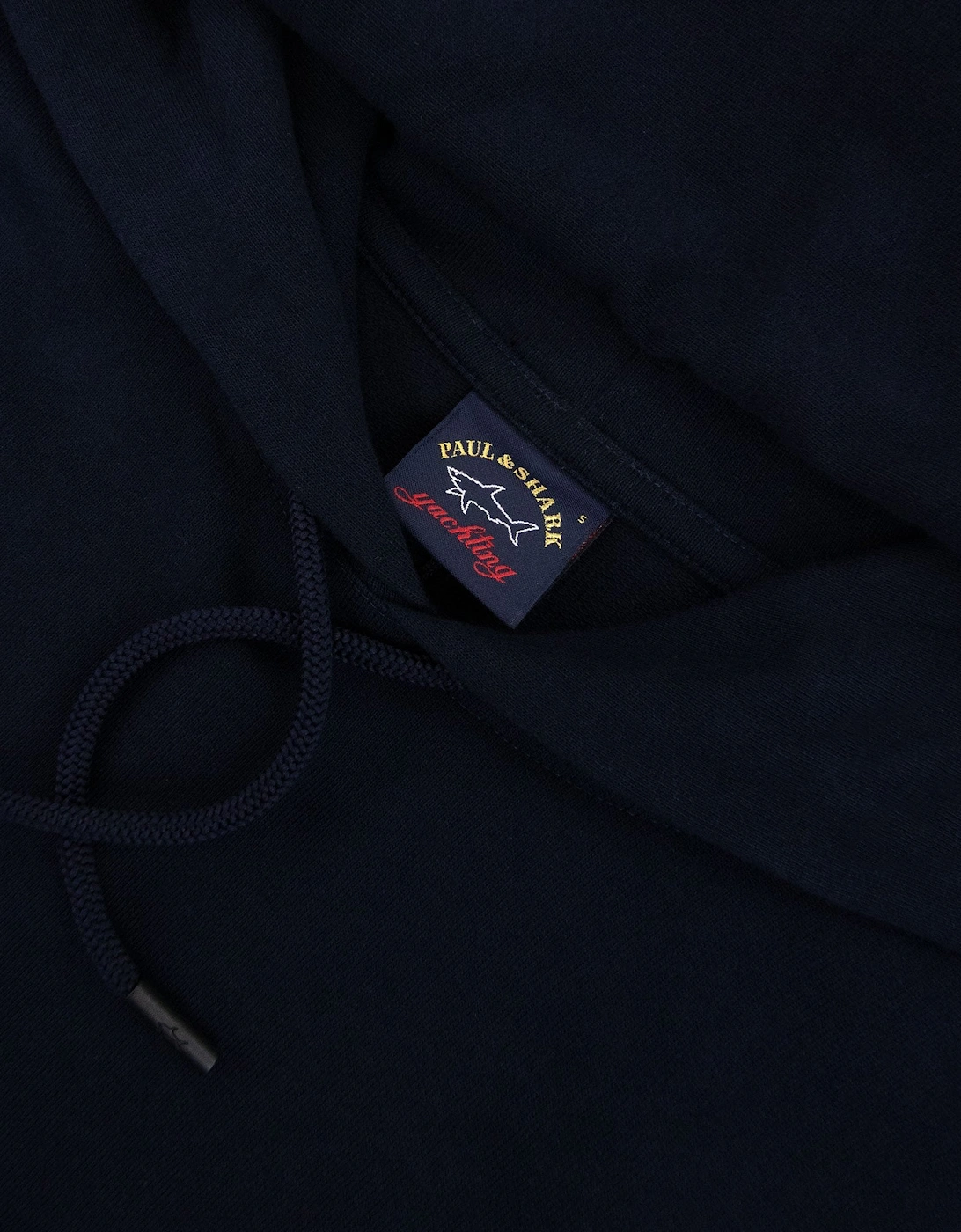 Paul And Shark Arm Badge Hoodied Sweatshirt Navy