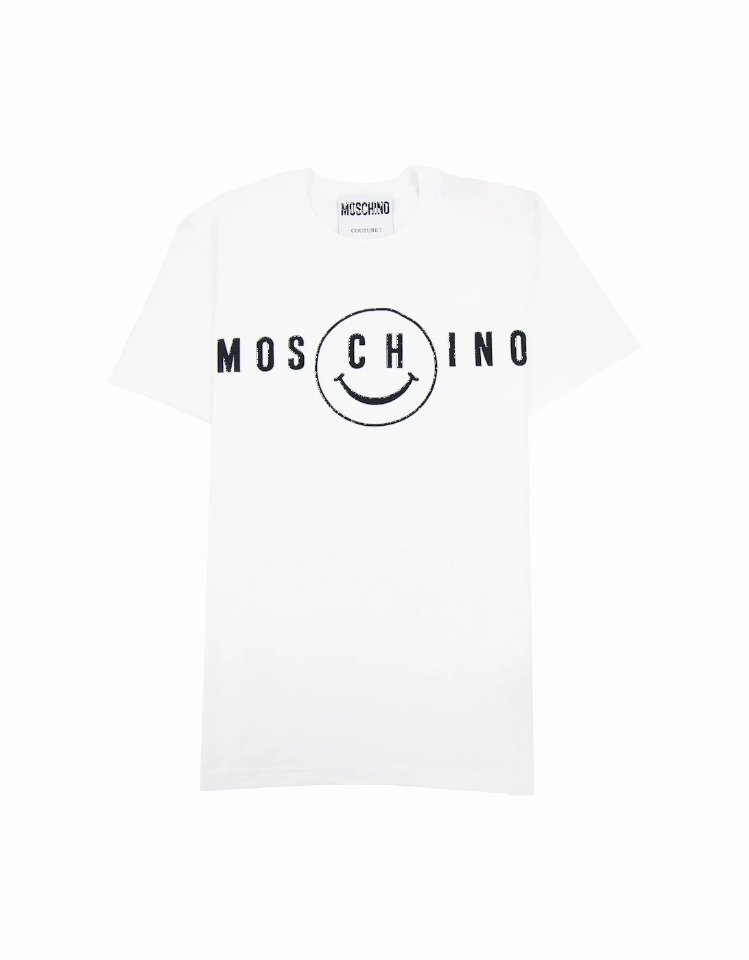 Couture Smiley Brand Print Cotton Jersey T Shirt White 1001, 5 of 4