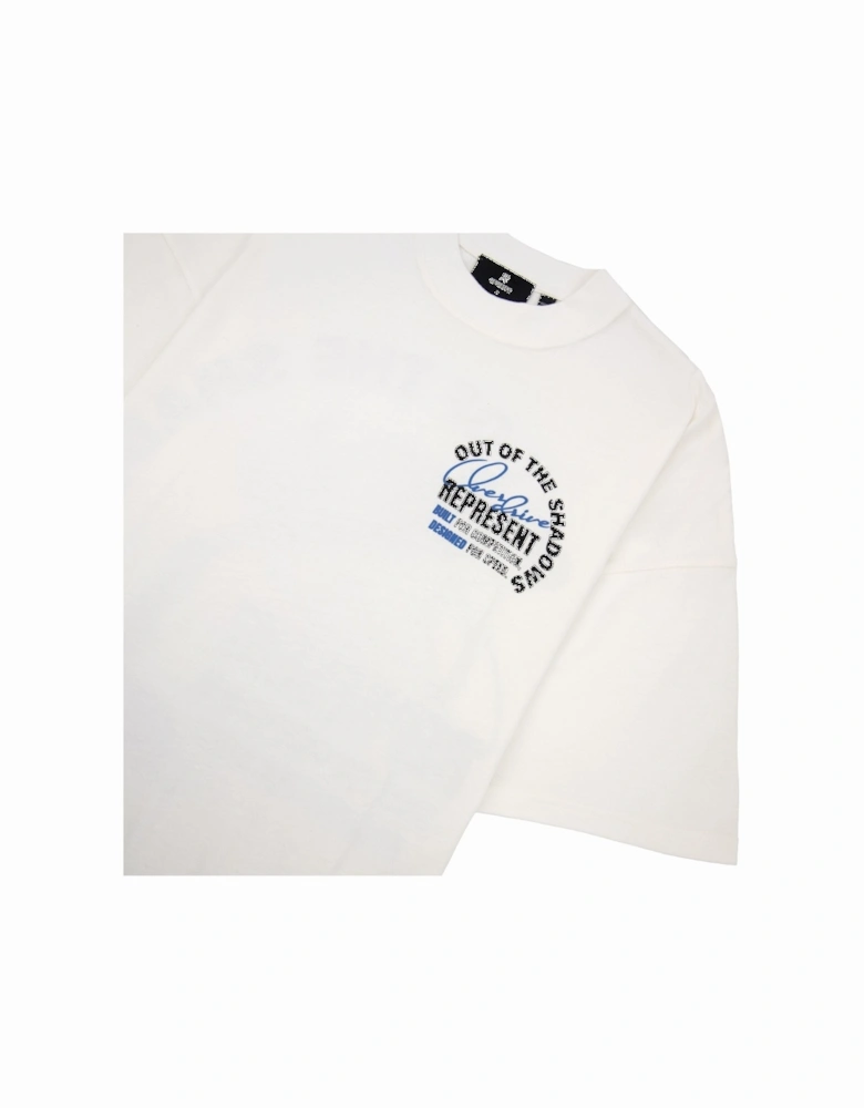 Out Of The Shadows T Shirt Flat White