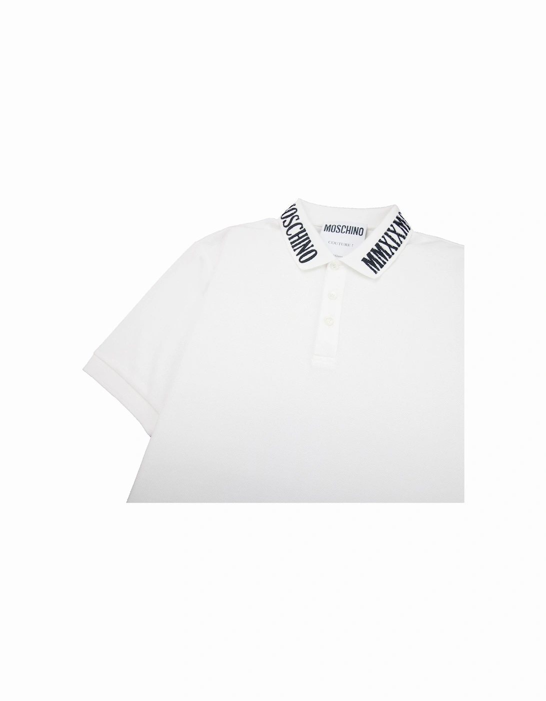 Couture Mmxix Embroidered Collar Polo White