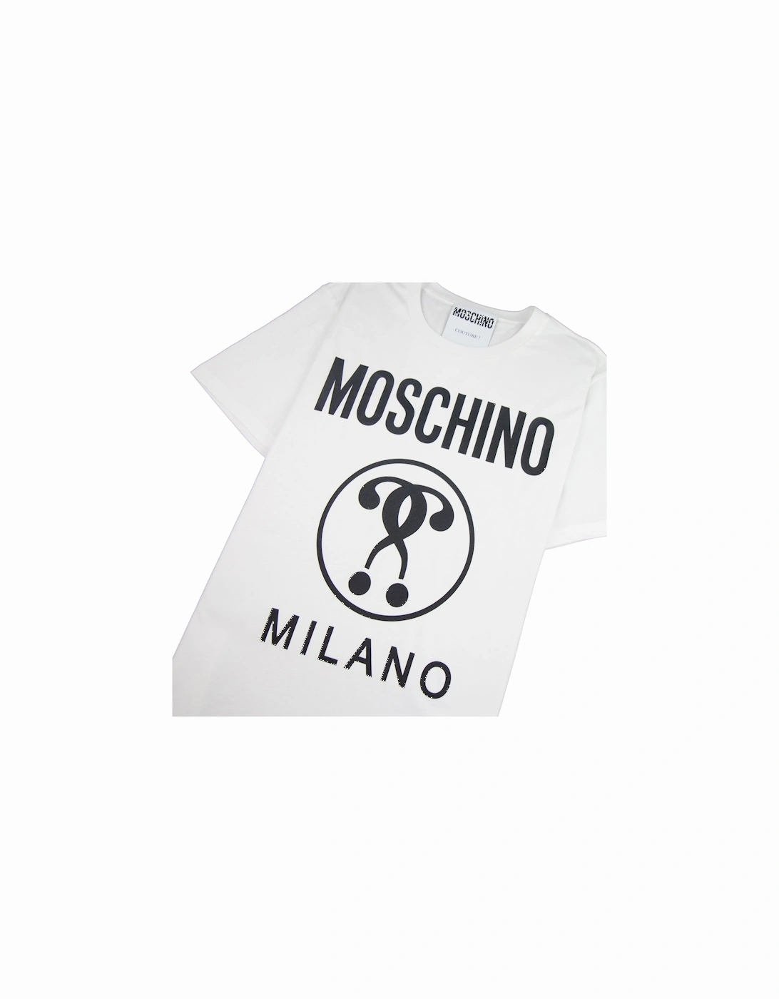 Couture Double Question Mark Jersey T-shirt White