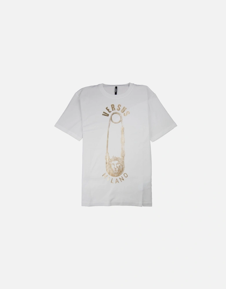 Versace Versus Safety Pin T-Shirt White