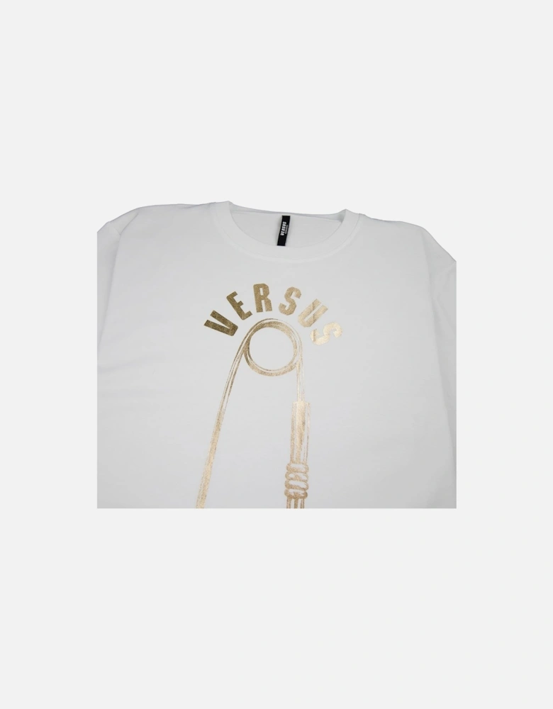 Versace Versus Safety Pin T-Shirt White