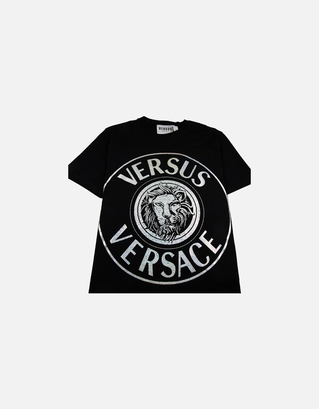Versace Versus Foil Lion Tee Black