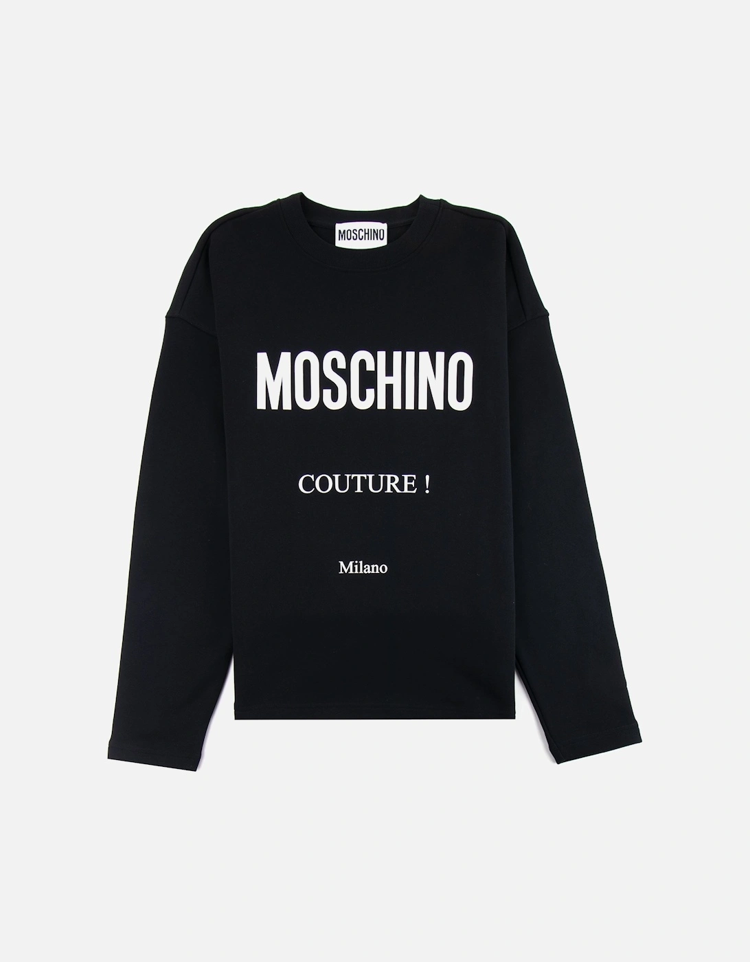Couture Cotton Sweatshirt With Logo Black, 3 of 2