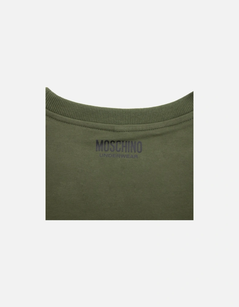 Underwear Tape Logo Sweatshirt Khaki 0430