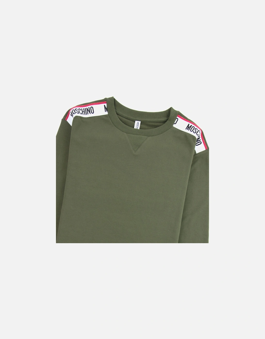 Underwear Tape Logo Sweatshirt Khaki 0430