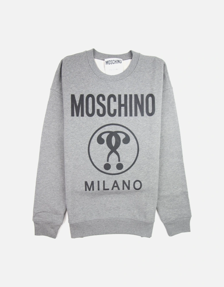Couture Double Question Mark Sweatshirt Grey