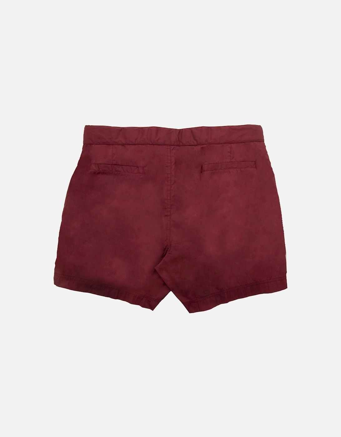 Orb Embroidered Logo Shorts Wine