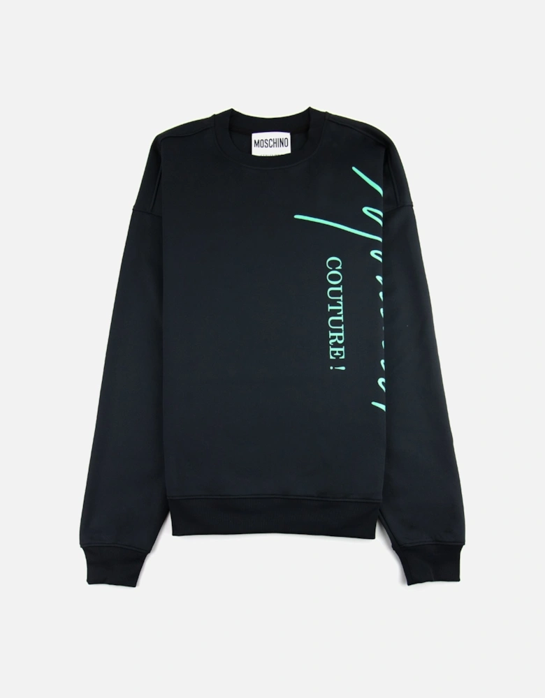 Couture Signature Logo Sweater Navy