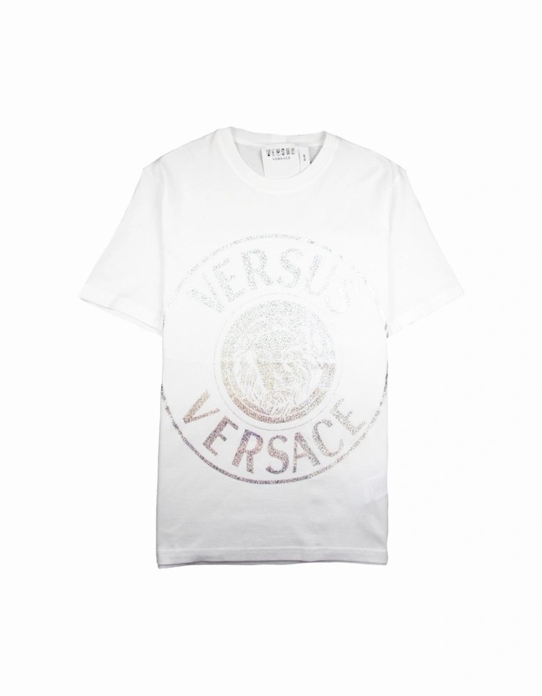 Versace Versus Foil Lion Tee White
