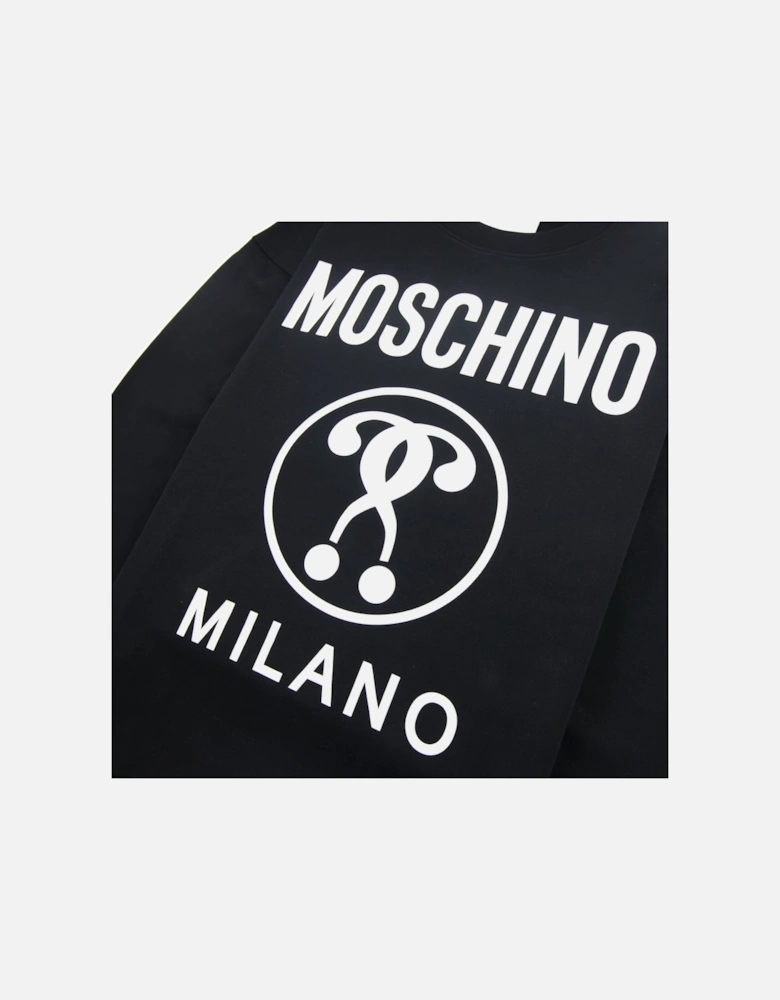 Couture Double Question Mark Sweatshirt Black