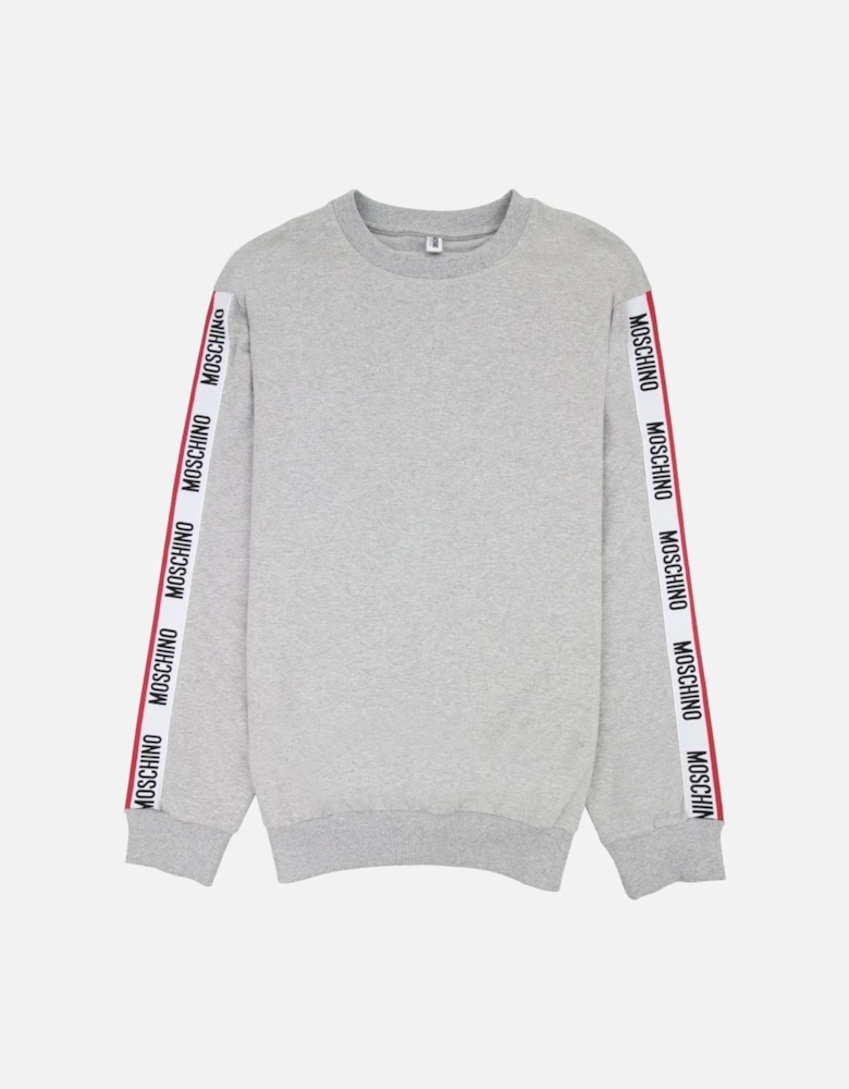 Underwear Tape Logo Crew Neck Sweatshirt Grey 0489