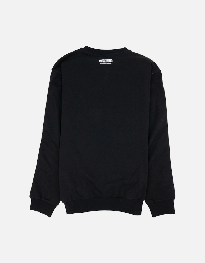 Underwear Tape Logo Crew Neck Sweatshirt Black 0555