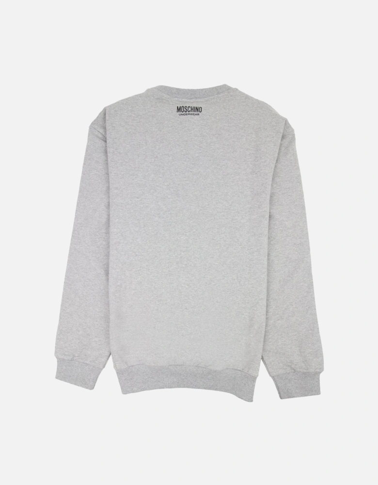 Underwear Tape Logo Crew Neck Sweatshirt Grey 0489