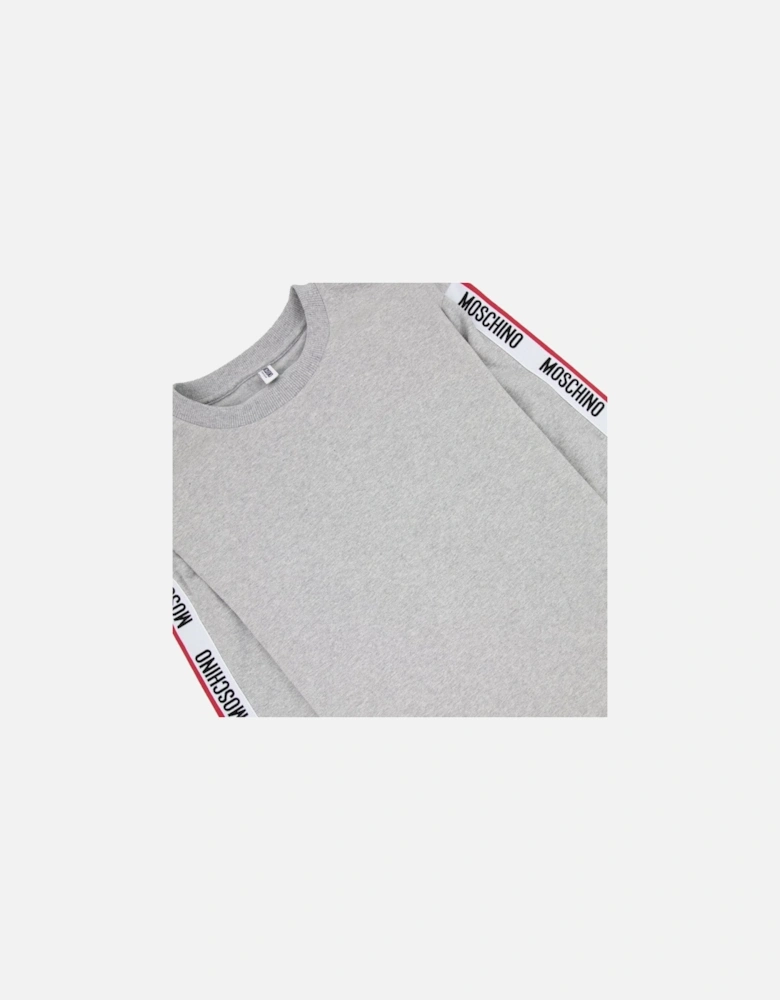 Underwear Tape Logo Crew Neck Sweatshirt Grey 0489