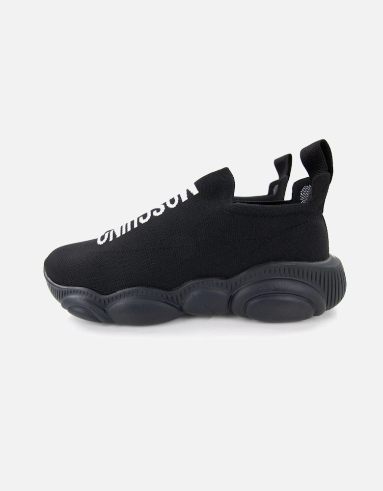 Couture Logo Socks Trainers Nero/bianco