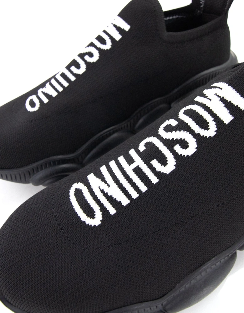 Couture Logo Socks Trainers Nero/bianco