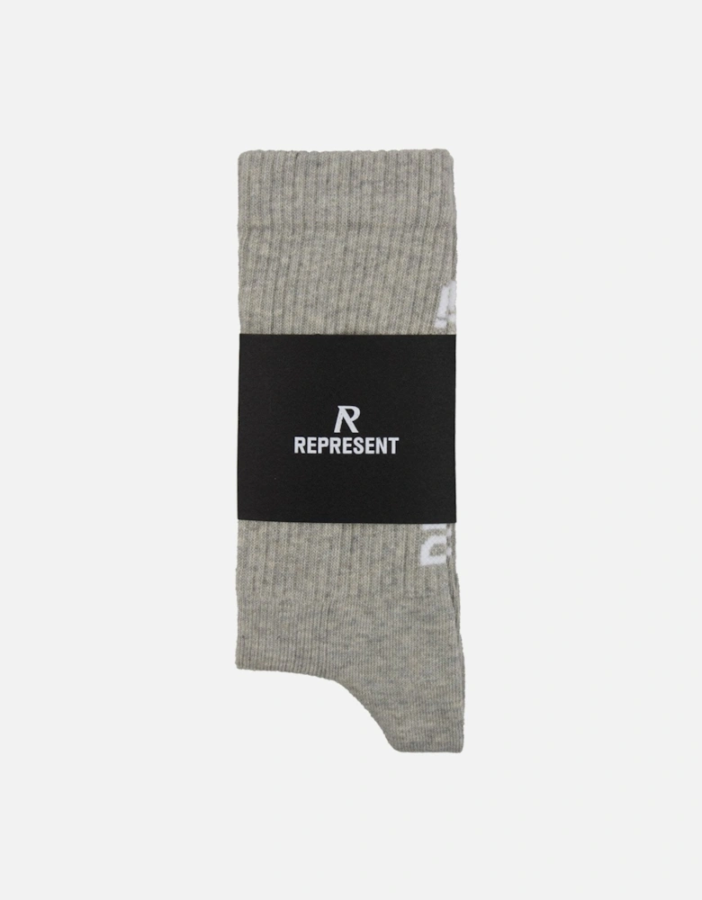 Logo Socks Ice Grey Marl