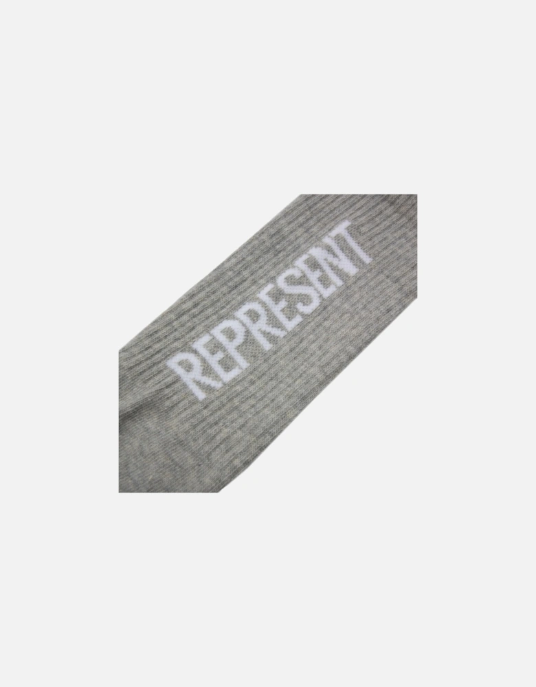 Logo Socks Ice Grey Marl