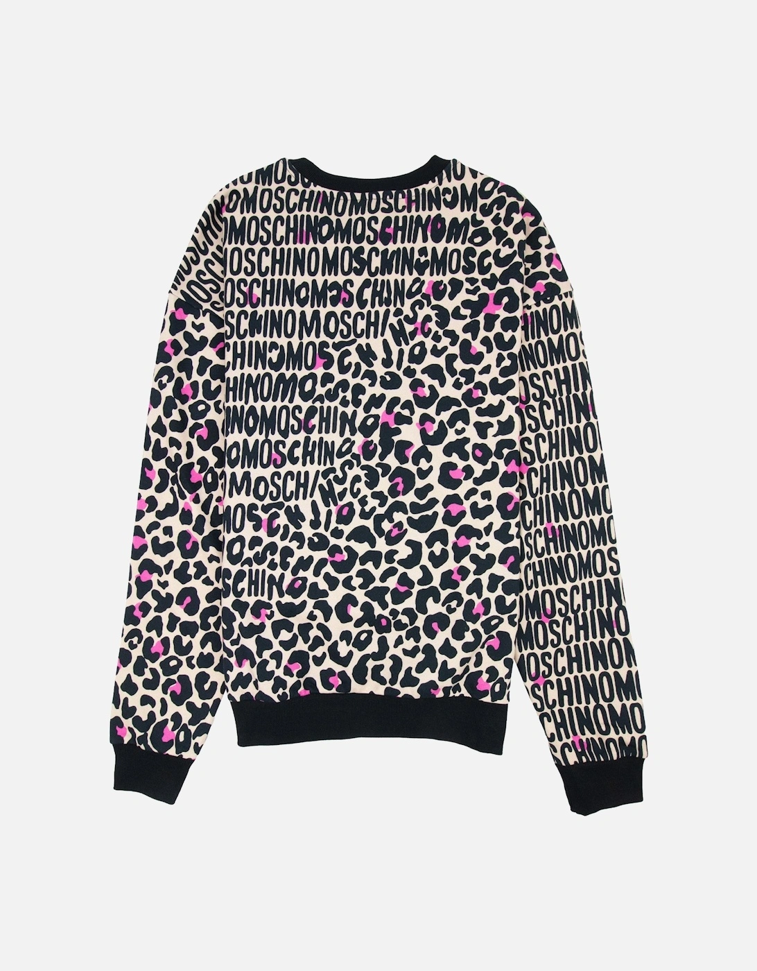 Underwear Leopard Print Crew Neck Sweatshirt Camel/black 1003
