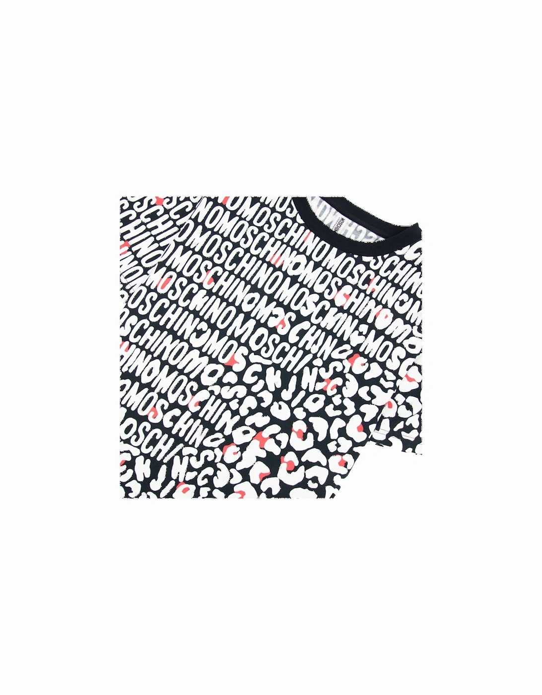 Underwear Leopard Print T Shirt White/black 5118