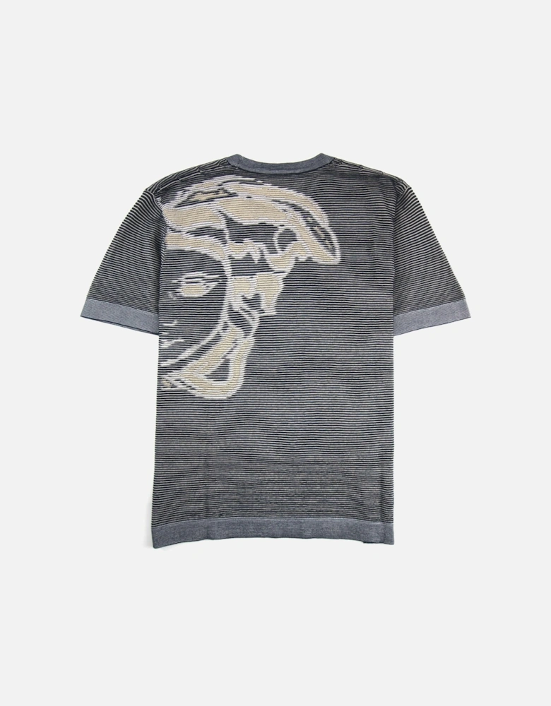 Back Logo Medusa T-shirt Black