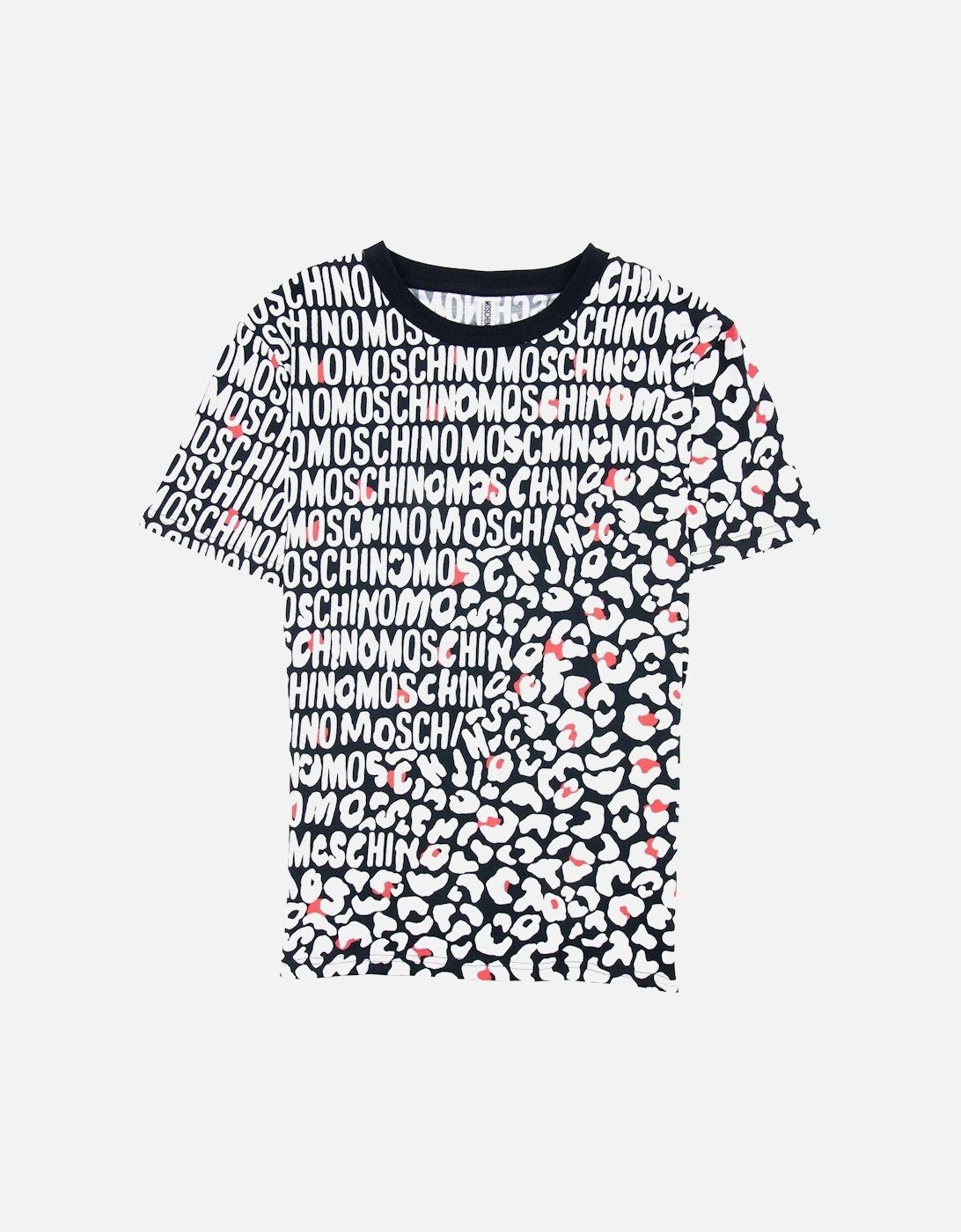 Underwear Leopard Print T Shirt White/black 5118, 5 of 4