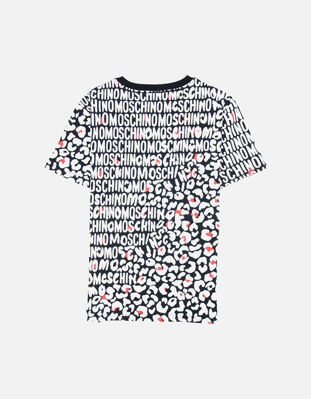 Underwear Leopard Print T Shirt White/black 5118