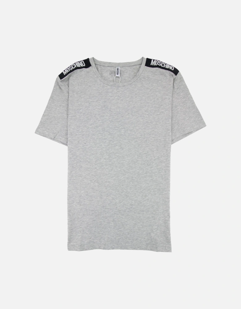 Underwear Shoulder Black Tape T-shirt Grey