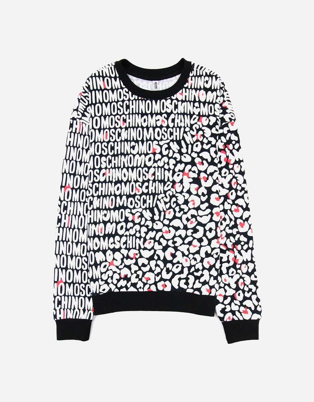 Underwear Leopard Print Crew Neck Sweatshirt White/black 5118, 6 of 5